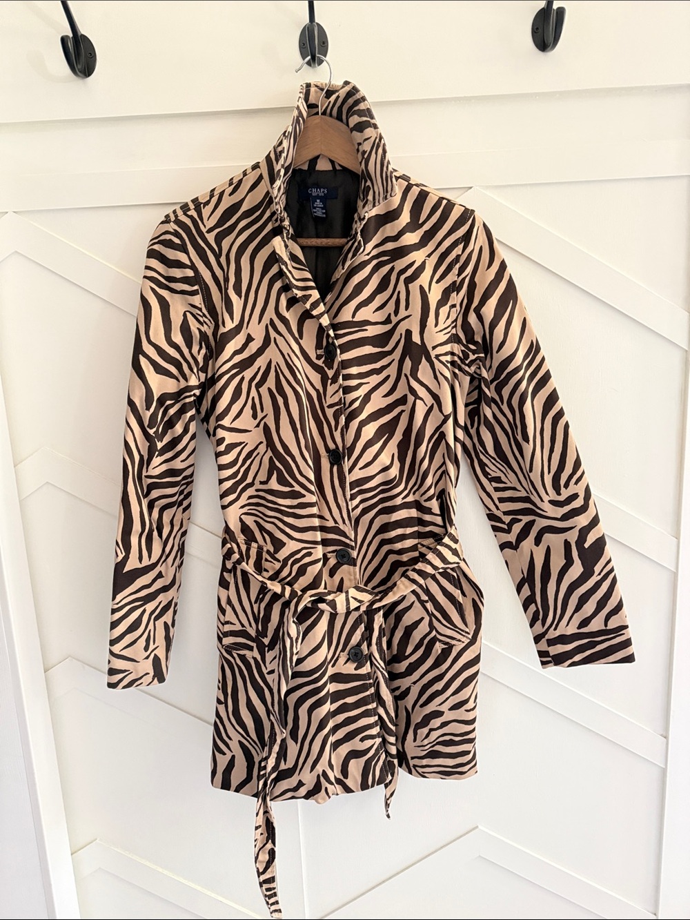 Animal print rain jacket